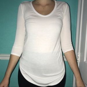 Ana white tunic tee